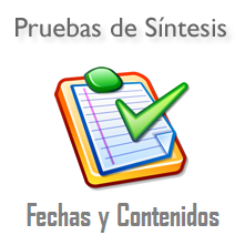 Fechas y contenidos Pruebas de Síntesis