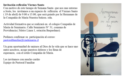 Invitación reflexión Viernes Santo