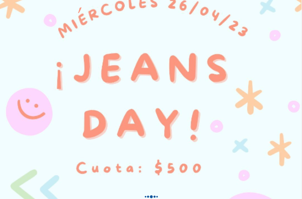 Jeans Day: miércoles 26 de abril