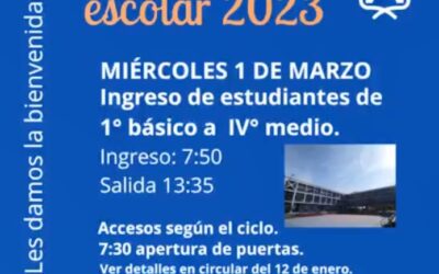 Inicio año escolar 2023  “Servir de una manera siempre nueva”