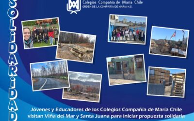 Jóvenes de los Colegios Compañía de María Chile visitan Viña del Mar y Santa Juana para iniciar propuesta solidaria