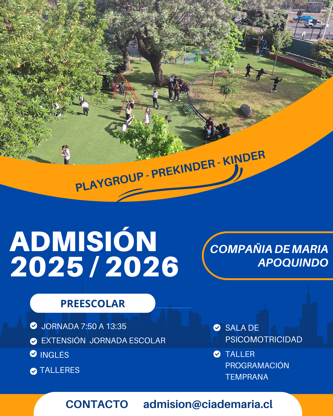 Admisión Preescolar 2025 / 2026