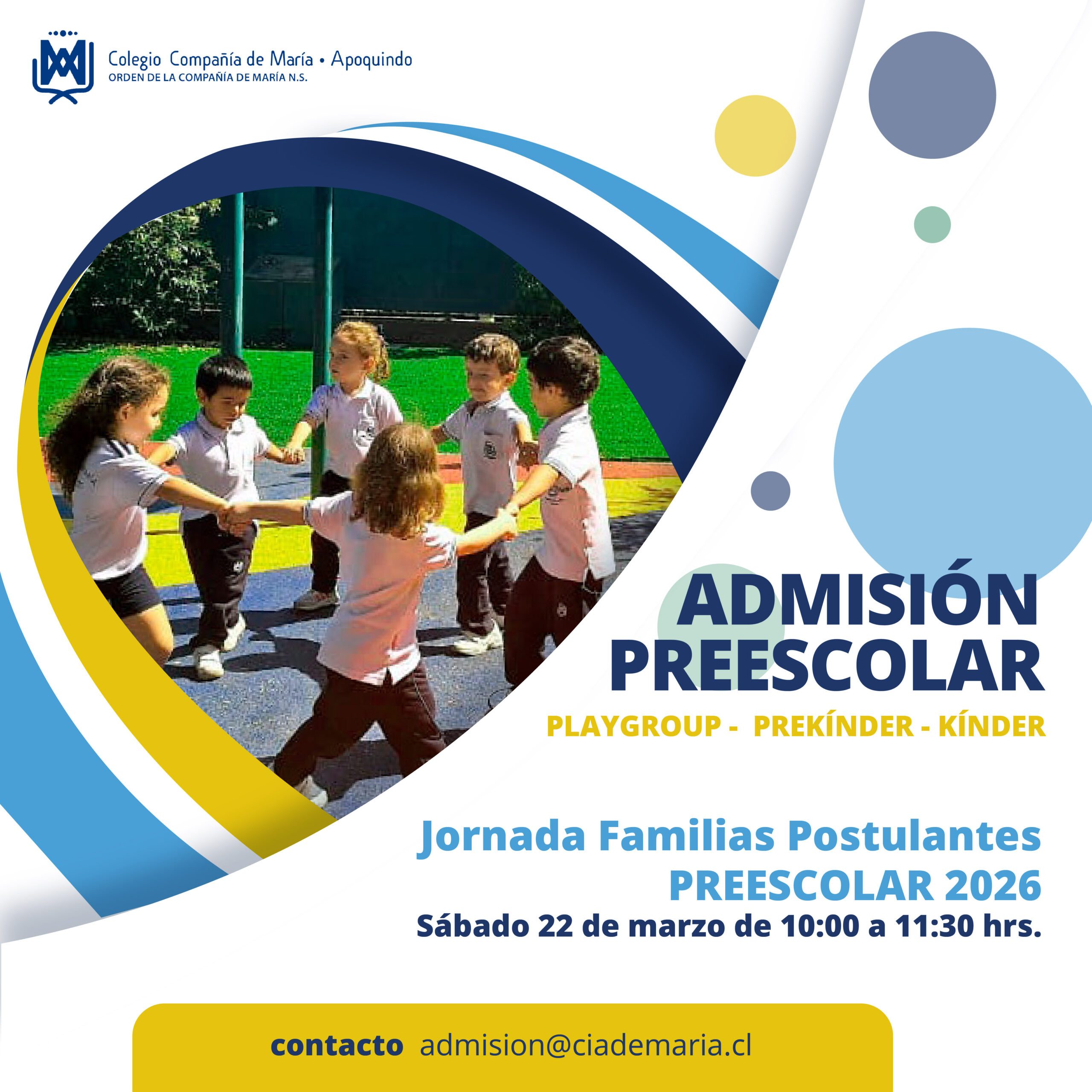 Jornada Familias Postulantes Preescolar 2026